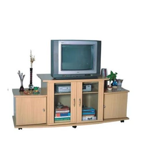 Machine Made Wooden Tv Trolley For Living Room No Assembly Required