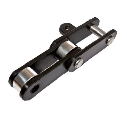 Black And Silver Powder Coated Polished Finish Mild Steel Bagasse Carrier Chain For Industrial Use