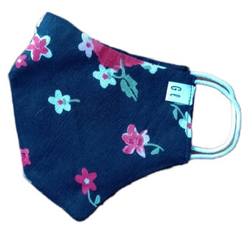 प्रीमियम क्वालिटी और हल्का नॉन डिस्पोजेबल कॉटन प्रिंटेड फेस मास्क आयु समूह: वयस्क