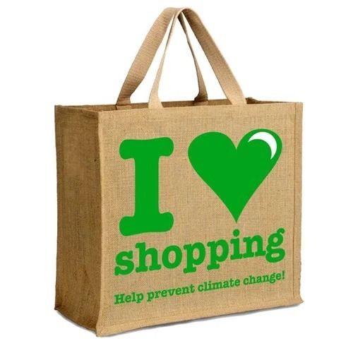 Recyclable Pain Handle Jute Promotional Carry Bags