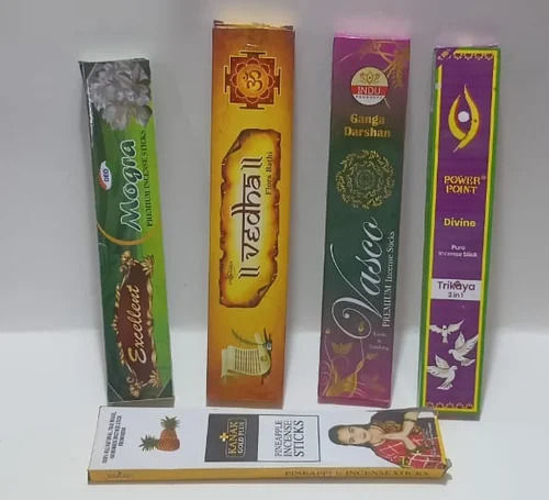 White Recycled Paperboard Rectangle Printed Agarbatti Box For Incense Stick/Agarbatti Packaging