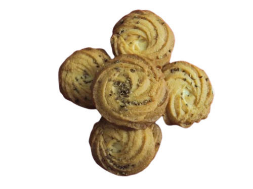 Salty And Sweet Delicious Round Crispy Ajwain Biscuit  Fat Content (%): 12 Percentage ( % )