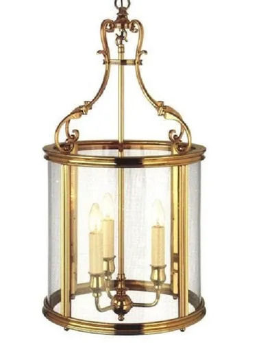 Golden Three Light Lantern