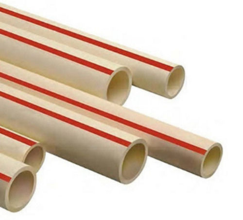 White And Red 10 Mm Thick Round Seamless Round Cpvc Pipe 