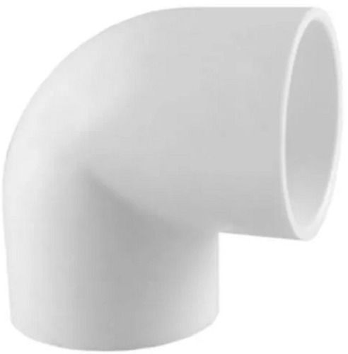 White 135 Mm Hot Rolled Round Pvc Plastic Pipe Elbow 