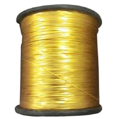 Golden 500 Meter High Tenacity Durable Plain Dyed Polyester Zari Thread