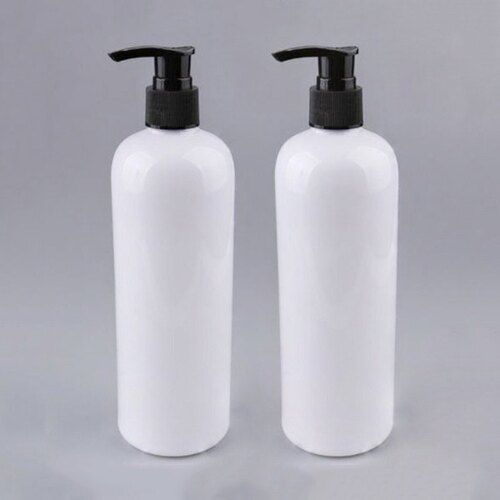 500ml White Plain Round Plastic Pet Bottles For Shampoo Usage