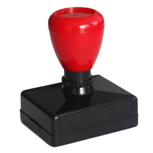 Black & Red Rubber Stamp For Industrial Usage