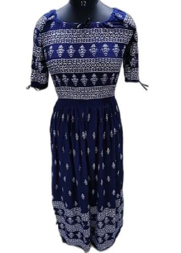 Navy Blue Ladies Dress 