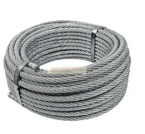 Silver Premium Quality 100 Meter High Strength Round Stainless Steel Wire Rope 