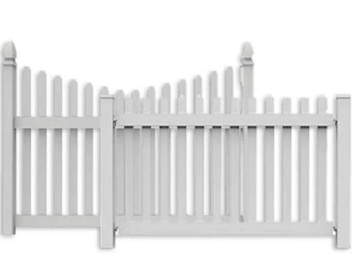 White Premium Quality And Durable Polished Pvc Garden Fence 