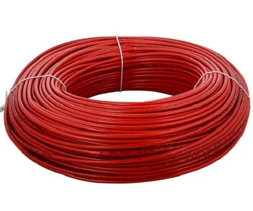 Red 100 Meter Round Copper Conductor Pvc House Wire