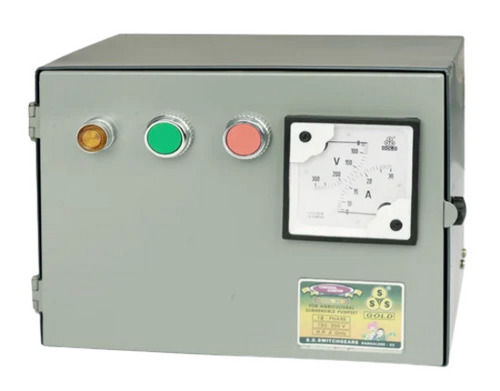 Grey 240 Voltage Rectangular Mild Steel Body Single Phase Electronic Starter For Industrial Use