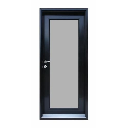 6.3 Mm Thick Rectangular Powder Coated Modern Entry Aluminium Door