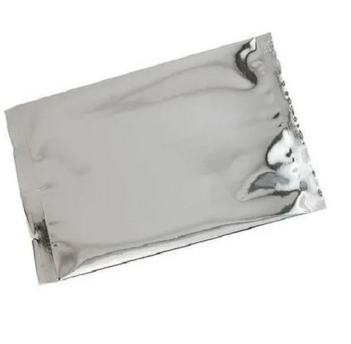 6x4 Inch Plain Polished Glossy Silver Pouch For Food Packaging