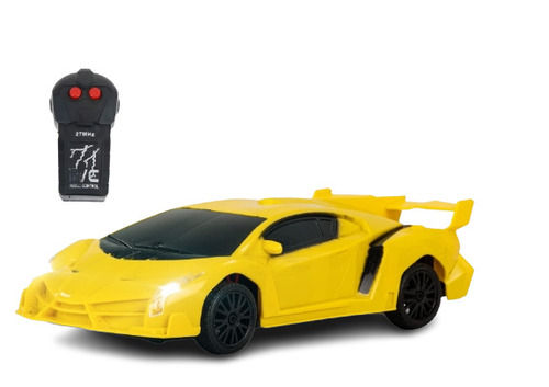 Yellow And Black 9X5 Inches Pp Plastic Remote Control Toy Car