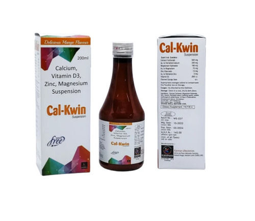 Calcium Magnesium Zinc And Vitamin D3 Zinc Magnesium Syrup, 200 Ml General Medicines