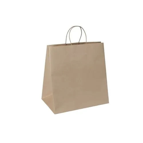 Disposable Recyclable Lightweight Normal Paper Bags With Handles Size: 12X5X16Inch