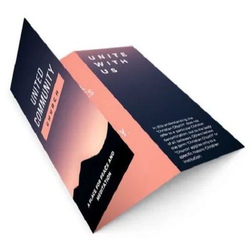 Foldable Paper Promotional Brochure For Advertising Warranty: No