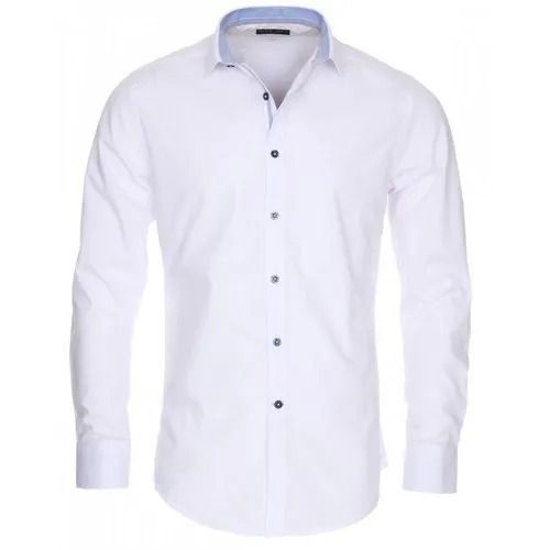 Full Sleeves Plain Dyed Formal Wear Soft Cotton Shirt For Men Age Group: 18 To 35