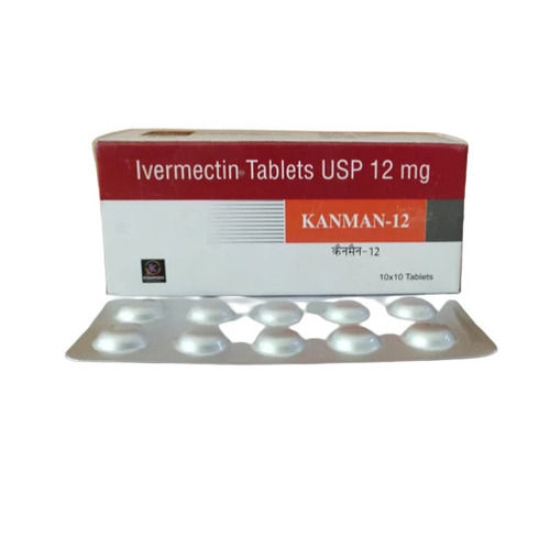 Ivermectin Pharmaceutical Tablets Usp 12 Mg, Pack Size 10X10 Tablets General Medicines