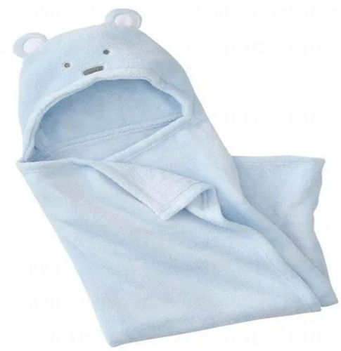 Lightweight 32x20 Inches Plain Soft Cotton Hooded Towel For Baby 