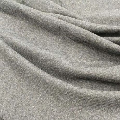 Grey Lightweight 60 Inch Width Shrink Resistant Cotton Knitted Fabric ...