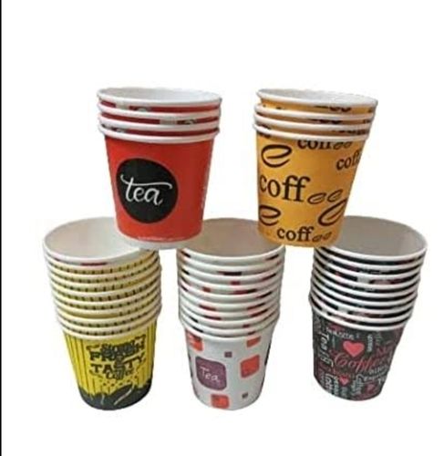 Single Wall Multicolor Disposable Printed Paper Cup