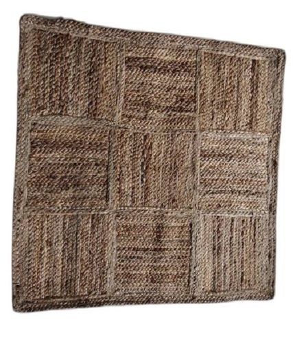 Washable Antibacterial Modern Anti Slip Plain Square Dry Cleaned Floor Jute Rugs