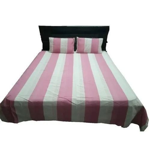Washable Soft Plain Dyed 100%Cotton Handloom Bed Sheet