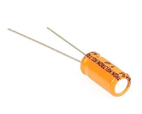 1Uf Capacitance Round 2 Terminal Electrolytic Capacitor Application: Power