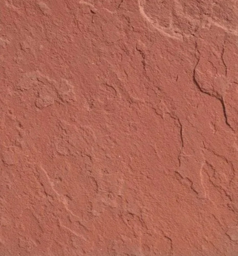 20X16 इंच और 16 मिमी मोटा आयताकार रफ रेड सैंडस्टोन स्लैब आवेदन: निर्माण