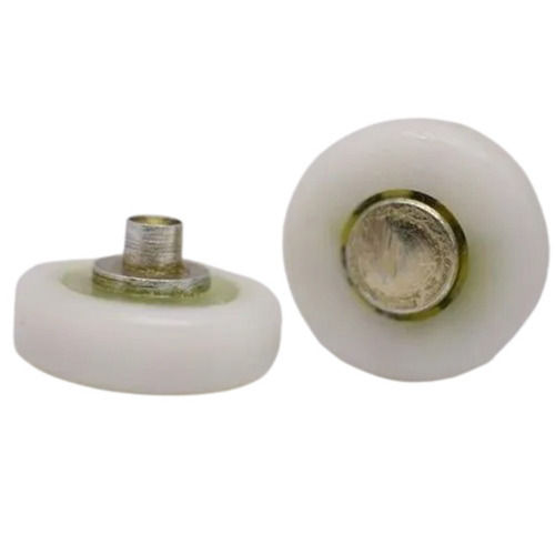 White 4 Mm Thick 1 Inches Round Plastic Sliding Window Bearing For Fittings Use 