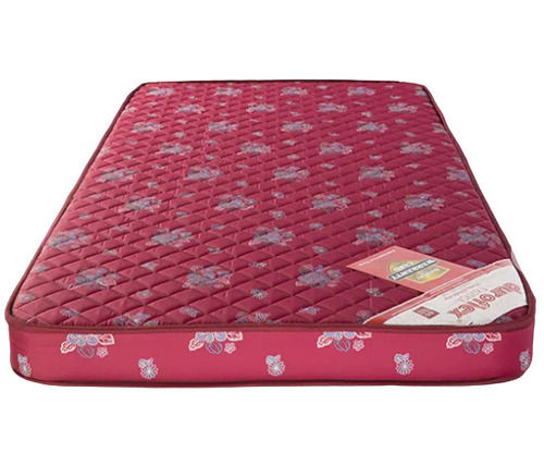 Red 6X4 Foot High Density Foam Non Woven Single Bed Mattress