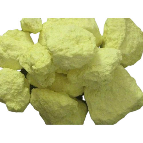 Yellow 99% Pure 7704-34-9 Solid Sulphur Lump For Industrial Use