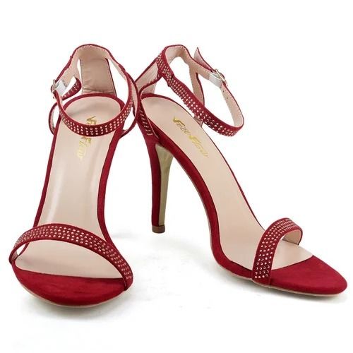 Pu Comfortable And Washable Fancy High Pencil Heel Sandals For Women