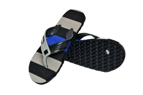 Daily Wear And Washable Flat Rubber And Pvc Slippers For Mens