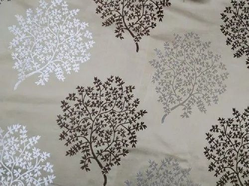 Lightweight Smooth Anti-Wrinkle Printed Cotton Curtain Fabric For Home
