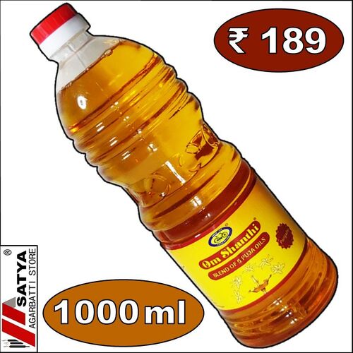 Transparent Om Shanthi Parijatha Pooja Oil, 1000ml Bottle Pack at Best Price in Palghar Satya