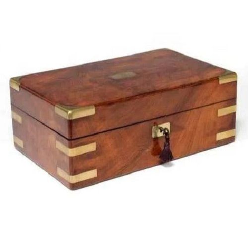 Polished Painted Pine Wood Art And Collectible Antique Wooden Box For Gift