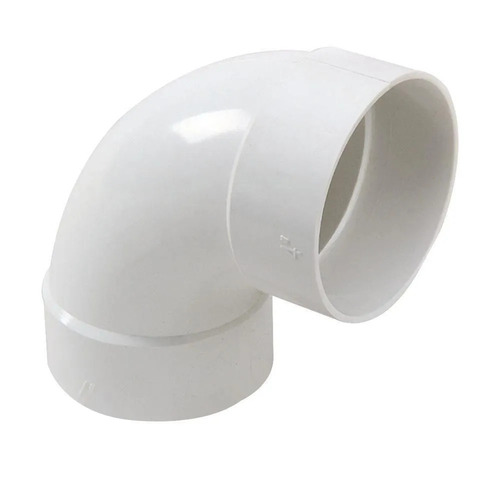 Plastic Pipe Elbow - 4 Inch, White PVC, Corrosion Proof, Crack Proof, High Strength, Excellent Quality, Round Shape, Weld Connection