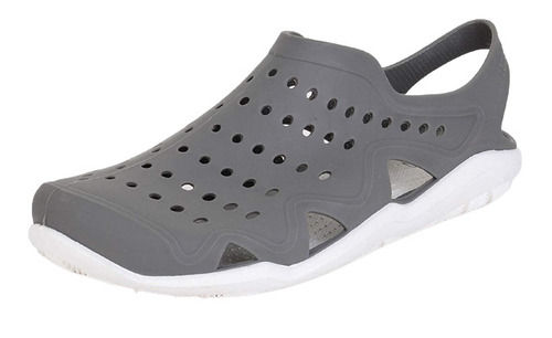 Grey Pu Sole Slip On Style Casual Wear Light Weight Washable Rubber Slipper