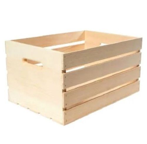 Rectangular Polished Wooden Tool Crate For Shipping