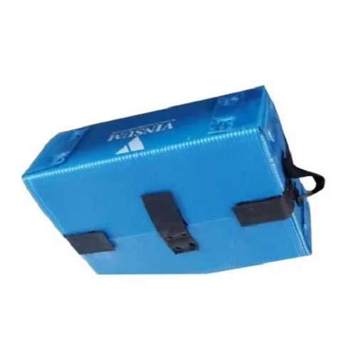 Blue Rectangular Polypropylene Box For Automobile Packaging Use