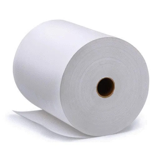 White 1.5 Mm Thick 50 Meter Single Side Plain Chromo Paper For Printing Purpose 
