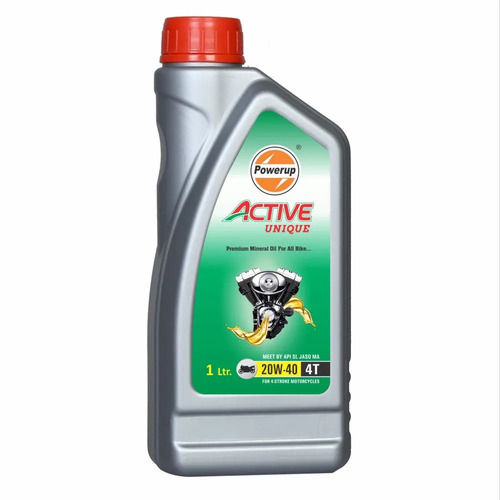 1 Liter 20w-40 4t 950 Kg/m3 High Mileage Engine Oil For Bike Purpose