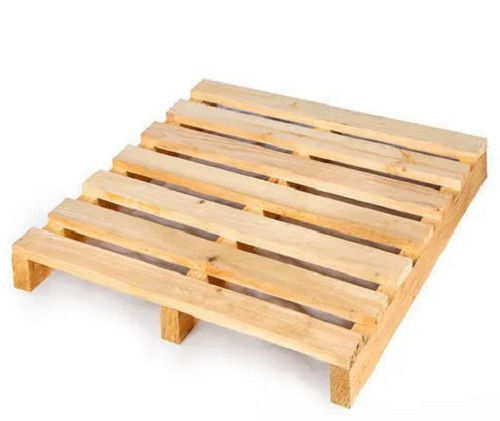 1000 Kg Capacity Rectangular Wooden Pallet For Industrial Purpose 