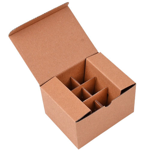 Brown 12X12X12 Inches Matt Finished Square Plain Small Corrugated Box For Packaging Purpose