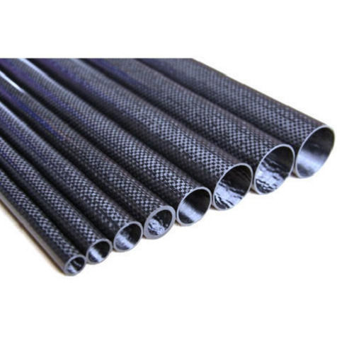 Black 2 Inches Carbon Fiber Tubes For Construction Use