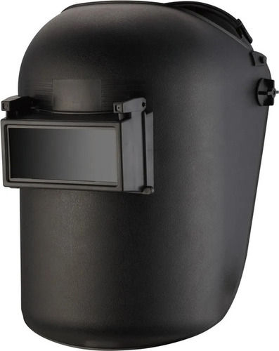 Black 460 Grams Full Face Plain Plastic Welding Helmet For Safety Purpose